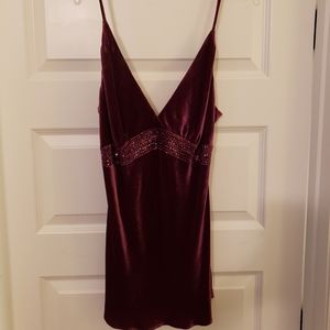 Purple Sequined Velvet Express Top